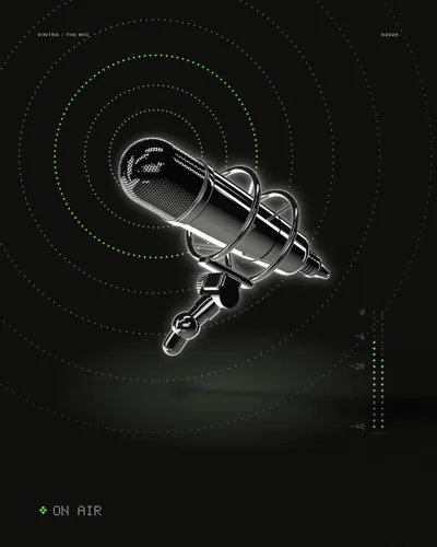 The microphone, in the ground