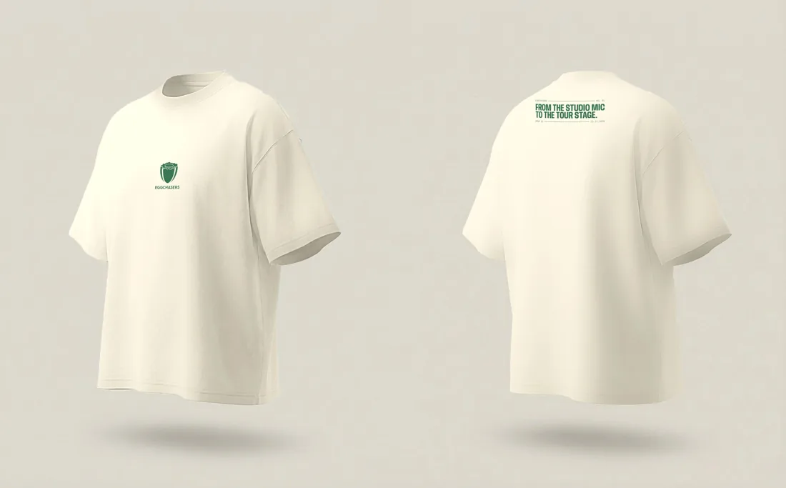 The On Air tour tee, EggChasers