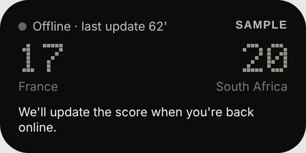 Live score